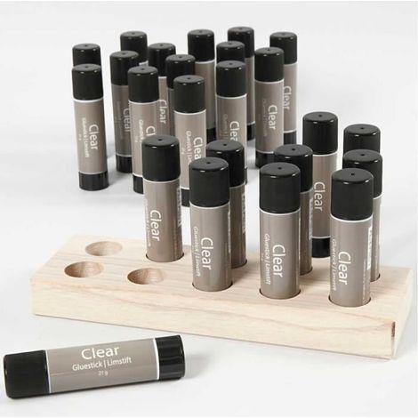 Bâton de colle - 21g - Transparent - 24 pièces - Haute qualité pour papier et carton
