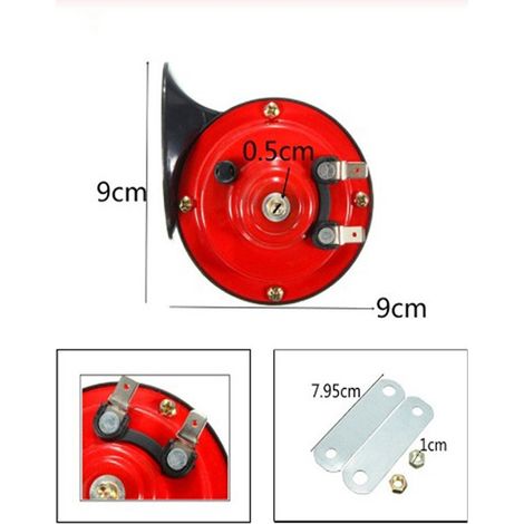 Klaxon de train 120 dB pour camions, klaxon électrique pneumatique en forme d'escargot pour motos et voitures. (1/4)