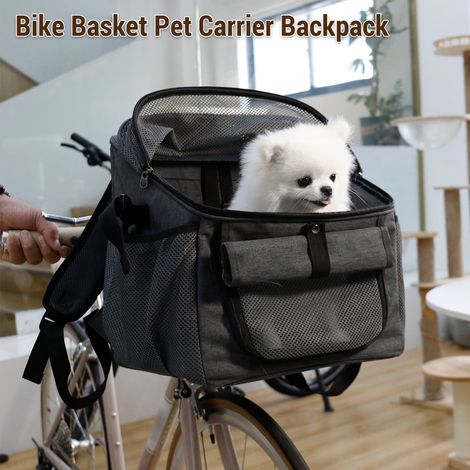 GARRYFIZH Panier vélo chien en Oxford, sac de transport pour petit animal (1/5)