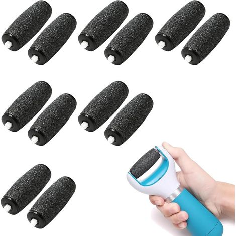 12er Pack Ersatzrollen, Extra-Rauhkopf-Nachfuellung, Fusshobel kompatibel Pedikuere Edelstahl praktisch (1/4)