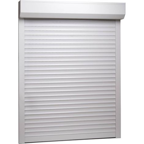 Vidaxl – Volet roulant aluminium 130x140 cm blanc – Haute résistance aux intempéries – Isolation thermique et acoustique – Facile à nettoyer (1/5)