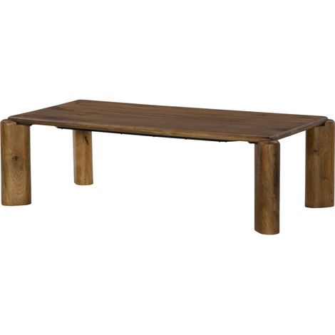 sweeek - Exotischer rechteckiger Couchtisch aus Mangoholz (1/5)