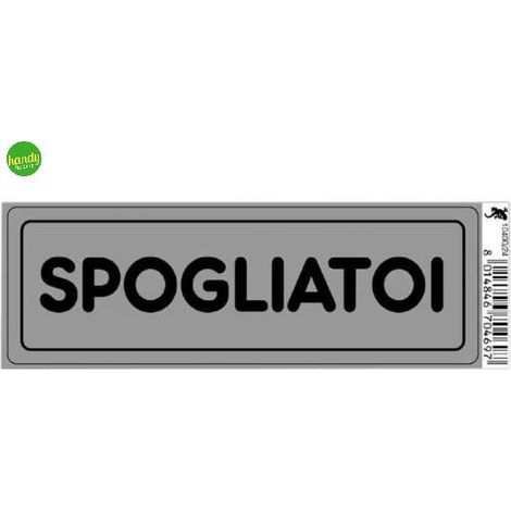Targhetta adesiva 3M spogliatoi 15 x 5 x 0,5 cm