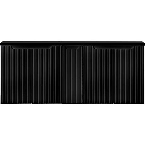 Doppelwaschtisch-Unterschrank 140cm, in schwarz, NEWPORT-56-BLACK (1/5)