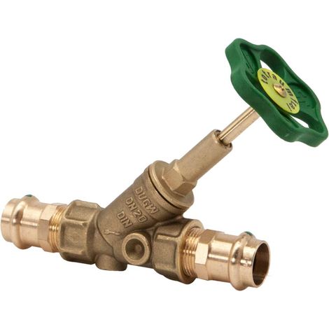 Schlösser Armaturen FREISTROMVENTIL, PRESSANSCHL.IG O.ENTL, ST.SP, DN20, PRESS 22, DVGW (1/3)