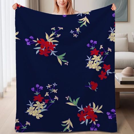 Couverture de lit en polaire, microfibre douce et confortable légères toutes saisons, décoration intérieure stylée, cadeau pour femmes et hommes, 6080 pouces (1/4)
