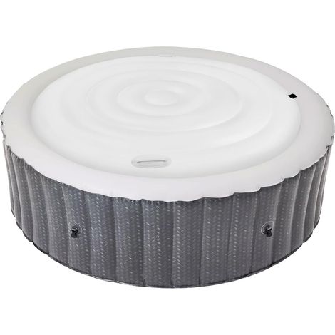 Couverture Gonflable de Spa, Couvercle de Spa avec poignée, Couvercle Gonflable Paresseux pour Baignoire Thermique isolée (Cercle 140 cm) (1/5)