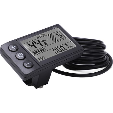 S866 LCD-Bildschirm, Bordcomputer für E-Bikes (24 V, 36 V, 48 V), Scooter-Bedienfeld mit SM-Stecker (1/5)