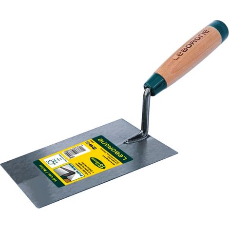 Truelle italienne carrée avec manche en bois FSC 100 % - 18 cm (1/3)