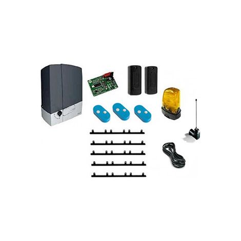Came – Kit de motorisation de portail coulissant 24V DC jusqu'à 400 kg – 5m crémaillère – 2 télécommandes – Moteur avec fin de course (1/2)
