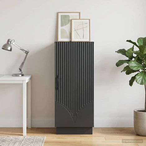 vidaXL Credenza Nero 33 x 34,5 x 87 cm Legno ingegnerizzato (1/5)