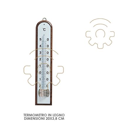 TERMOMETRO IN LEGNO 20X3,8 CM 101126