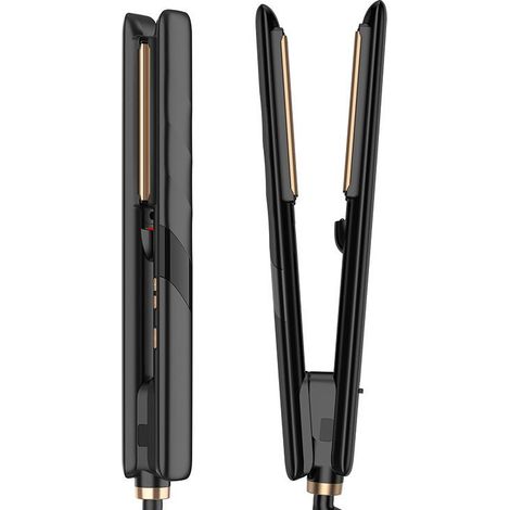 Lisseur multifonctionnel portable (noir et or, conforme aux normes européennes) avec fonction chauffante (1/5)