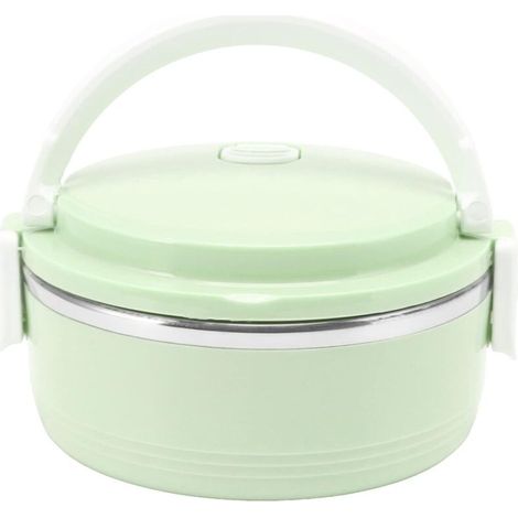 Cette boîte à lunch isotherme portable est fabriquée en acier inoxydable 304 et est parfaite pour une utilisation scolaire. (1/4)