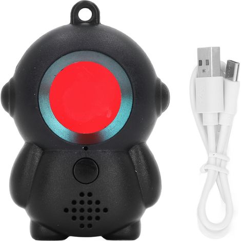 Caméra détecteur rechargeable noir pour sécurité enfant, localisation infrarouge maison chambre voiture, dispositif anti-espionnage traqueur. (1/5)