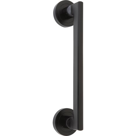 Manillón aluminio negro roseta redonda 210mm 534A (1/2)