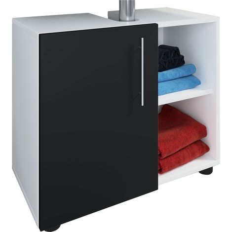 Holz Badunterschrank Flandu lll Drehtür