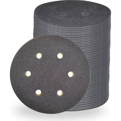 Disques abrasifs velcro 6 trous Ø150 mm - Ø 150 mm 180 50 - Harmony Béton