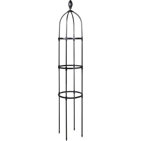 ZVD Tuteur de Jardin 145 cm Colonne rosiers Support pour Plantes grimpantes Ø 31.7 cm Obélisque de Jardin (1/4)