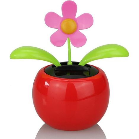 Figurine Nodding - Fleur Solaire à Mouvement Oscillant - Pour Voiture Bureau Maison Jardin - 1 Pièce (1/5)
