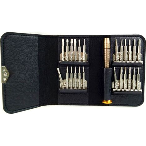 Tragbares 25-in-1-Schraubendreher-Reparatur-Werkzeugset, Schraubendreher für Computer, MacBook Pro, Tablets, PC, Laptops, Handys, Uhren, Brillen, iPad (1/4)