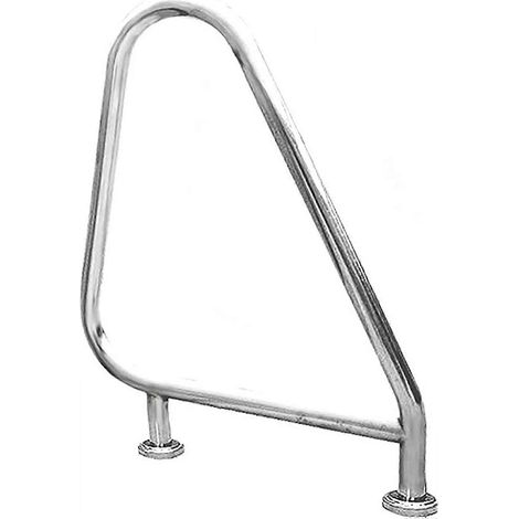 Rambarde de piscine en acier inoxydable avec design ergonomique incurvé et poignée antidérapante pour piscines enterrées (1/5)