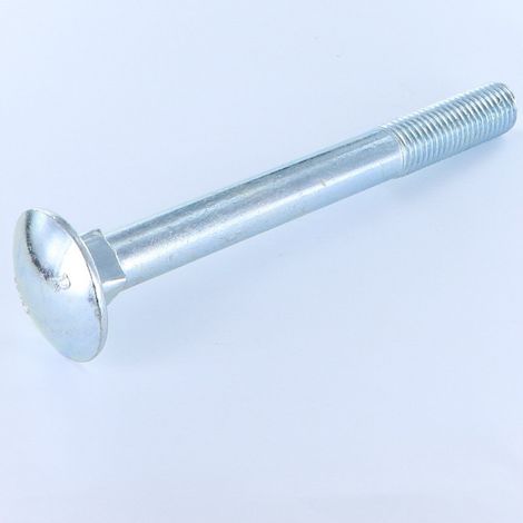 TRCC JAPY tête ronde collet carré M16X150 Filetage partiel Acier zingué-1 pièce