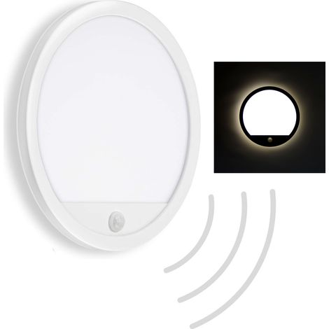Aplique LED de pared de 15 W con sensor de movimiento para fachadas color neutro 4000 K (1/5)