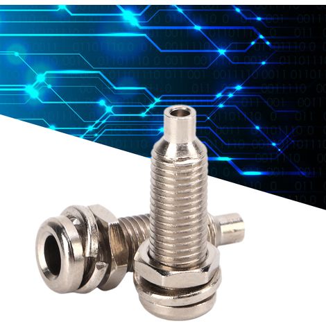 J.400094mm douille banane en cuivre pur, écrou hexagonal M6, douille pour panneau perforé, vendue par paquets de 10. (1/5)