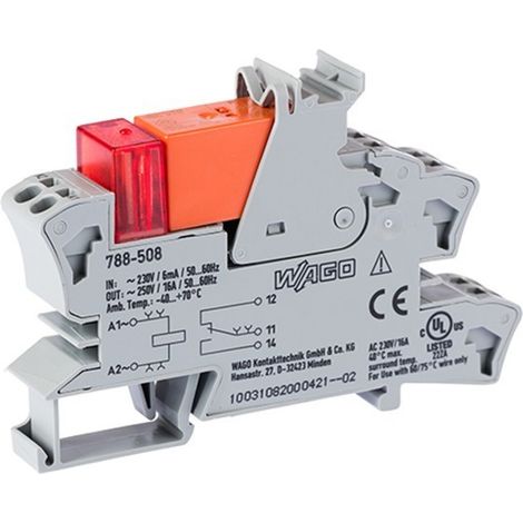 Wago STECKSOCKEL M.RELAIS 1W 230V (788-508) (1/3)
