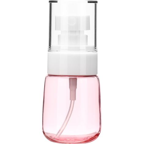Flacon pulvérisateur en forme de U, fond épais, brume ultra-fine 30ml, rose transparent, pour cosmétiques (1/5)