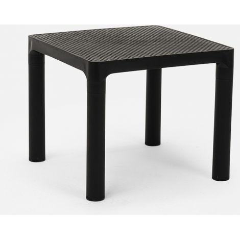 Ahd Amazing Home Design – Table basse carrée 45x45 cm en polypropylène résistant – Design moderne pour jardin, terrasse et intérieur – Léger et facile à nettoyer
