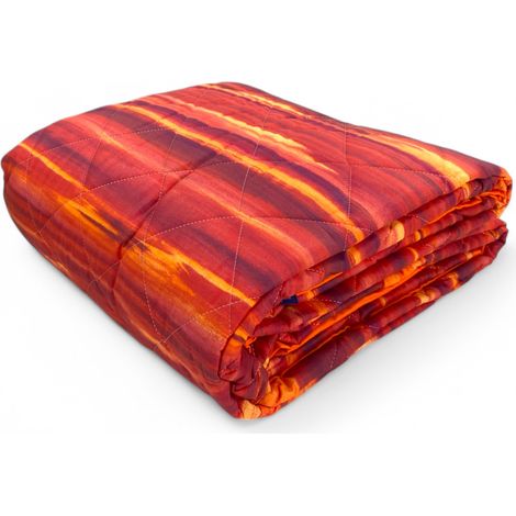 Trapuntino Leggero Kot Pennellato Bordeaux - Quilt Primaverile Estivo - Cotone 100% - Anallergico - Made in Italy Cm. 170x270