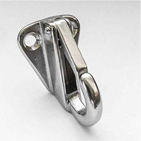 5 moschettoni su piastre in acciaio inox - Moschettoni - Diametro fino a 10 mm -Crezuo