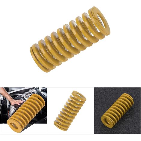 Ressort de moule jaune extra léger OD 20mm ID 10mm (TF2060mm) pour charges minimes (1/5)