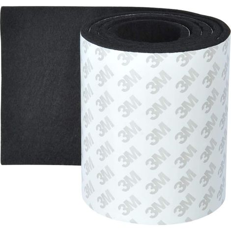 Patins En Feutre Autocollants - 4 mm Épaisseur × 1 m Longueur - Pour Pieds De Meubles Table Chaise Canapé - Noir