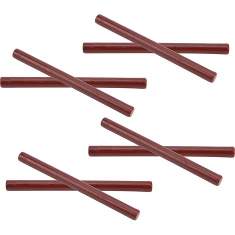 Lot de 10 bâtonnets de cire à cacheter multicolores, sceau rond laque, kit d'étanchéité pour enveloppes, mariage, anniversaire, fête, rouge foncé (1/5)