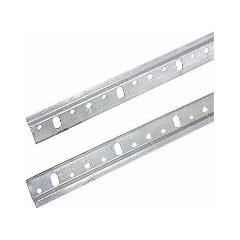 Striscia di montaggio zincata L1000 argento 1 pz.