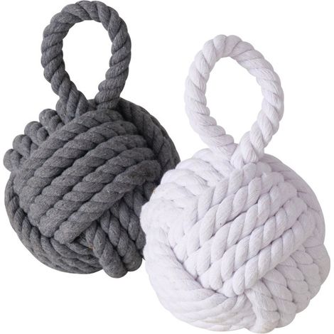 Set de 2 cale-portes noeuds corde (1/5)