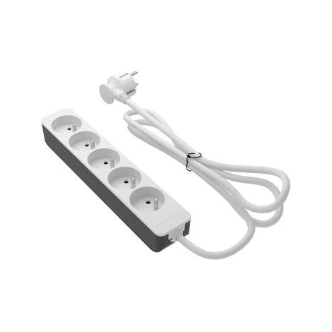 Bloc multiprise RS PRO 1.5m, 5 prises FR 2P+T, 250 V 16A, IP20 ( Prix pour 1 )