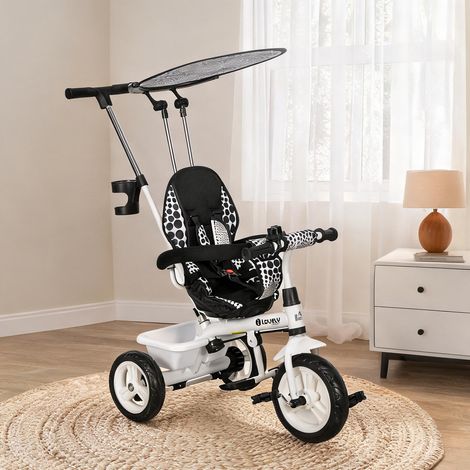 Tricycle évolutif 6-en-1 avec poussoir 1-5 ans 105 x 47 x 98 cm