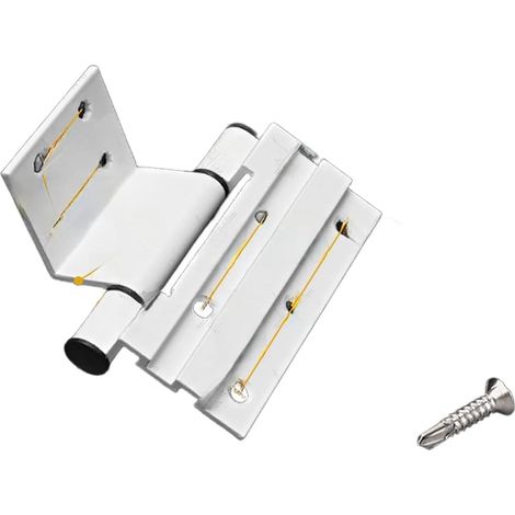 Scharnier für Drehtüren, Aluminiumlegierung, 3 mm dick (Ausführung A, Weiß) (1/5)