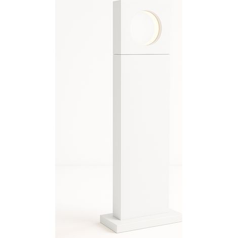 Lampione LED da Giardino 12W IP65 – Nero, Bianco o Grigio con Luce Calda, Naturale o Fredda - Colore della luce: Luce Naturale - Color: Bianco