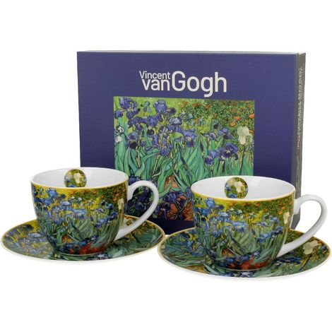 Ensemble de 2 tasses et soucoupes Van Gogh Iris 250 ml