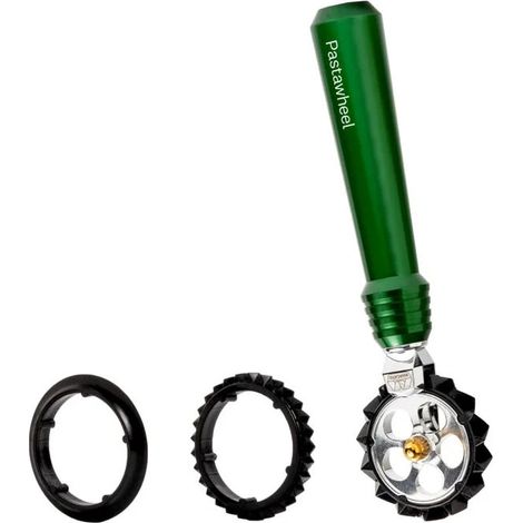 Marcato PW-VER Pastawheel Rotella Tagliapasta con 3 Rotelle Intercambiabili colore Verde