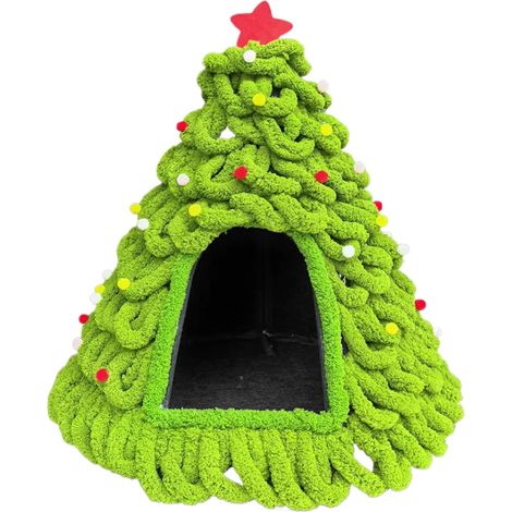 Maison pour Chat, Motif Arbre tricoté Doux, nid Chaud sur Le thème de (1/5)