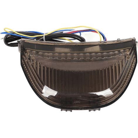 Luz trasera LED de 12 V para motocicleta, intermitente, lente ahumada, repuesto compatible con algunas marcas (2004-2007). (1/5)