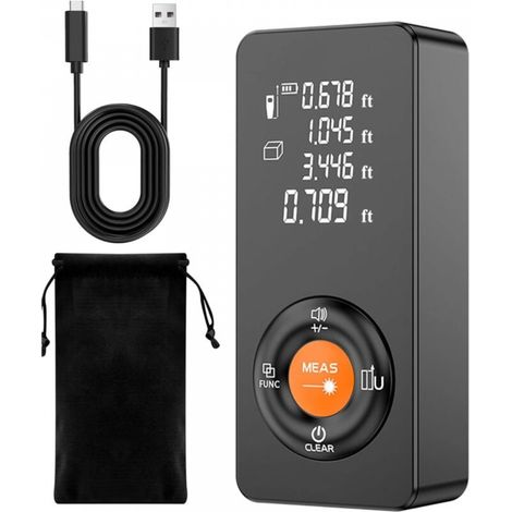 Outil de mesure laser rechargeable, étanche IP54, mesure de distance laser en mode Pythagore (1/5)