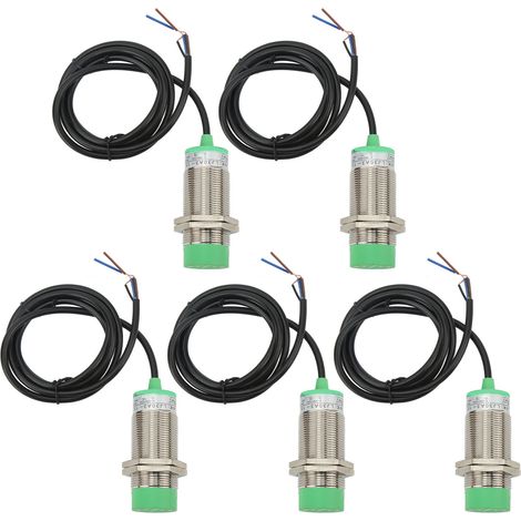 Capteur de proximité inductif 5 pièces NPN NO, détection 15mm M30x1.5, interrupteur sans contact DC6‑36V (1/5)