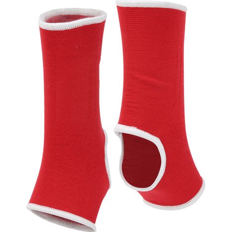 Cheville de sport en nylon, protège-chevillère respirante, manchon de protection rouge (1/5)